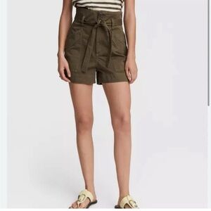 rag & bone High-Waisted Khaki Shorts